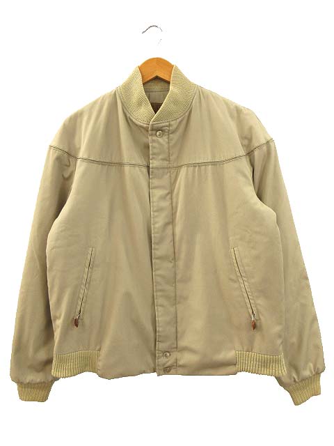 【中古】町手工芸品 TOWNCRAFT 60s ダービージャケット 事あたらしい TALONジップ 優勝杯肩先 ヴィンテージ ベージュ M メンズ 【ベクター 古着】 250416