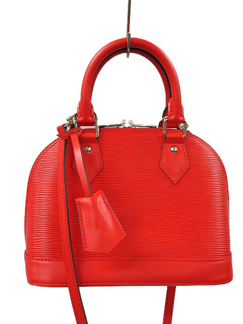 【中古】ルイヴィトン LOUIS VUITTON エピ アルマBB 赤いこと 赤 ハンドバック ストラップ付き添い人 手持ち鞄 レディース 【ベクター 古着】 250511