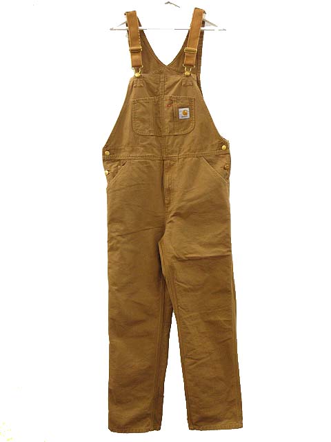 Carharttオーバーオール［50〜60's］ 50-60's Carhartt ブラウンダックオーバーオール “ダブルニー
