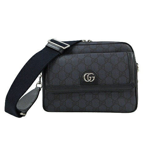 【中古】グッチ GUCCI オフィディア スモール クロスボディバッグ ブルー&ダークブルー GGスプリーム 802170 ネイビー ショルダーバッグ かばん ☆AA★ メンズ 【ベクトル 古着】 250618|ブランド古着の買取販売ベクトル