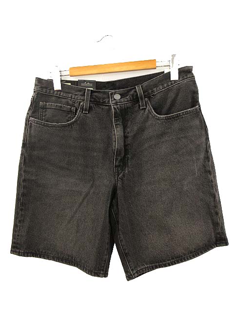 【中古】未使用品 リーバイス Levi's 468 ルーズ デニム ショーツ LOOSE SHORTS ブラック ショートパンツ ハーフパンツ 34 メンズ 【ベクトル 古着】 250628