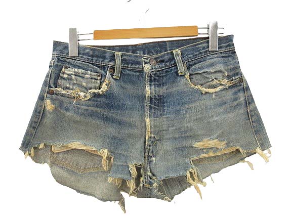【中古】リーバイス Levi's 60s 505 ビッグE カットオフ デニム ショートパンツ 耳付き 刻印5 42TALON ヴィンテージ VINTAGE メンズ レディース 【ベクトル 古着】 250708
