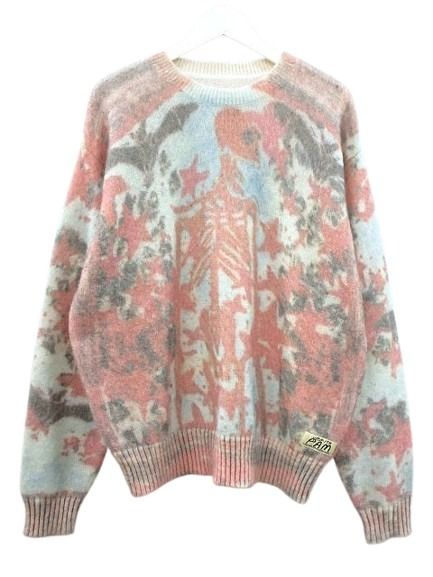 【中古】パークスアンドミニ パム P.A.M PERKS AND MINI ニット 総柄 アルパカ混 2025AW マルチカラー BACK TO LIFE FUZZY KNIT 8636 セーター トップス プルオーバー ☆AA★ メンズ レディース 【ベクトル 古着】 251128