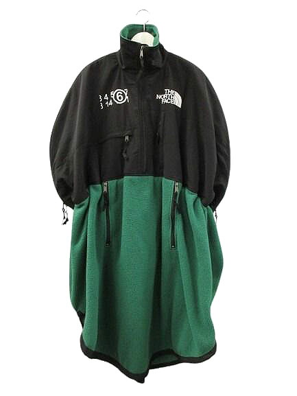 【中古】ザノースフェイス THE NORTH FACE × MM6 DENALI サークルフリースワンピース S62CT0106 S 緑であること ロング トップス ☆AA★ レディース 【ベクター 古着】 251204