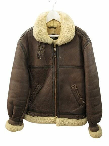 楽天市場】B-3 レザー フライトジャケット ムートンジャケット