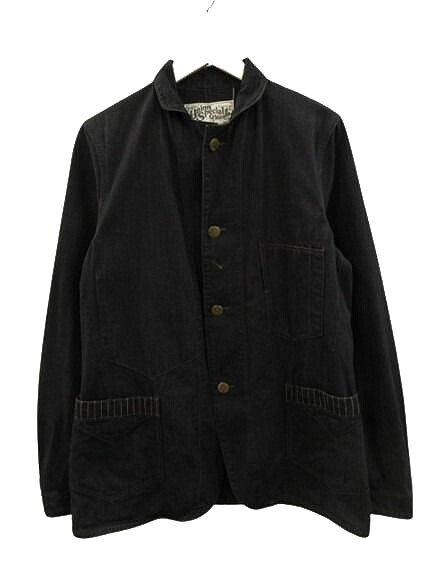 【中古】フリーホイーラーズ FREEWHEELERS UNION SPECIAL OVERALLS コンダクター ジャケット カバーオール ブラック 36 チェンジボタン メンズ 【ベクトル 古着】 260123