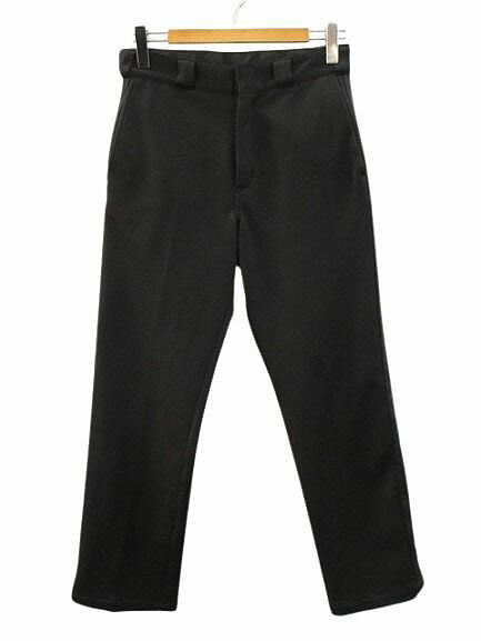 【中古】ディッキーズ Dickies × FRED PERRY フレッドペリー 別注 サイドテープ パンツ 173M40FP01 黒 ブラック S スラックス ボトムス メンズ 【ベクトル 古着】 260204