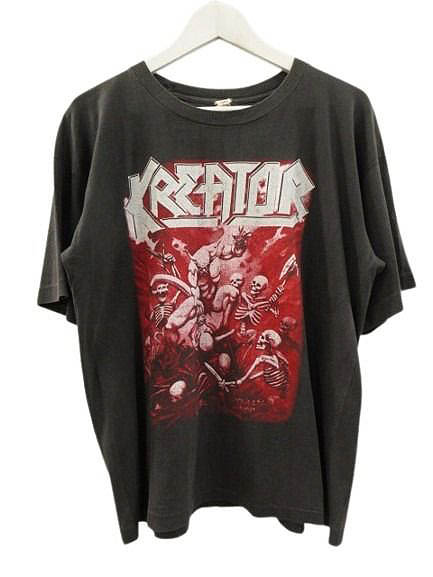 【中古】ヴィンテージ VINTAGE 80s 90s KREATOR クリーター ワールドツアー Tシャツ バンドT スラッシュメタル 両面プリント ブラック L ☆AA★ メンズ 【ベクトル 古着】 260224|ブランド古着の買取販売ベクトル