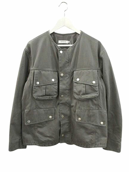 【中古】ノンネイティブ nonnative 25AW RIDER JACKET COTTON DRILL PIGMENT DYE WITH WINDSTOPPER NN-J4712 ライダージャケット 1 グレー アウター メンズ 【ベクトル 古着】 260304