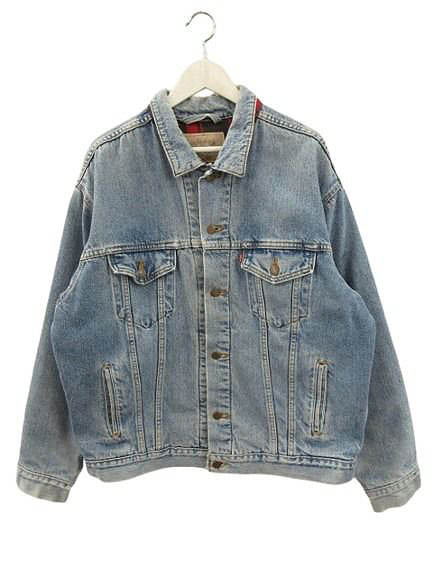 【中古】リーバイス Levi's 90s 70427 4891 デニムジャケット バッファローチェックライナー USA製 Gジャン ヴィンテージ メンズ 【ベクトル 古着】 260324｜ブランド古着の買取販売ベクトル
