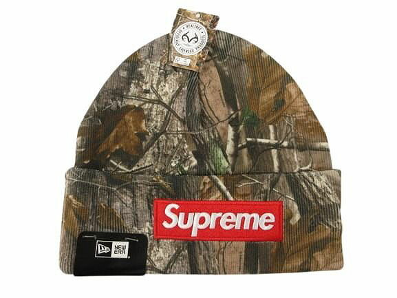【中古】未当て嵌める品 シュプリーム SUPREME 25FW New Era Box Logo Beanie Reaitree AP Camo ニュー内鰓 ボックス席ロゴタイプ ビーニー リアルツリーカモ柄  編み物帽 赤銅色系 鳥打ち帽 総柄 頭顱御召しもの ☆AA★ メンズ レディース 【ベクター 古着】 260330