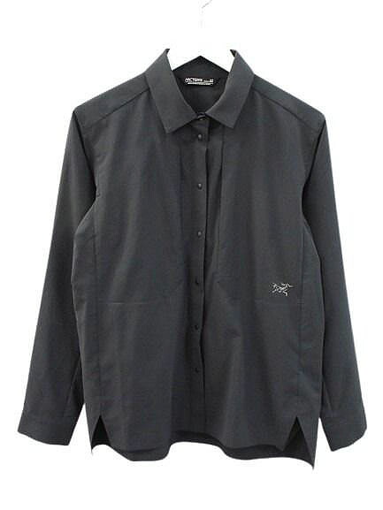 【中古】未当て嵌める品 アークテリクス ARC\u0027TERYX Sima Shirt LS W X000009497 シーマ ロング捩り プルオーバー S 黒 黒いこと 長袖 トップス ☆AA★ メンズ 【ベクター 古着】 260330