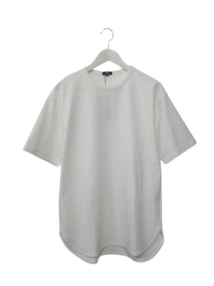 【中古】未使用品 プラステ PLST ストレッチコットンブレンドラウンドテールTシャツ S 半袖 カットソー 36-5201005 ホワイト 白 トップス メンズ 【ベクトル 古着】 260413