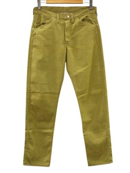 【中古】ヴィンテージ VINTAGE ステファンズ STEPHENS 60s ブラウンデニム テーパードパンツ カーキ メンズ 【ベクトル 古着】 260413