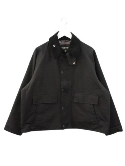 【中古】バブアー Barbour FREAK STORE 別注 BORROWDALE ボロウデール ジャケット 38 ブラック 黒 トランスポート TRANSPORT アウター 上着 レディース 【ベクトル 古着】 260416