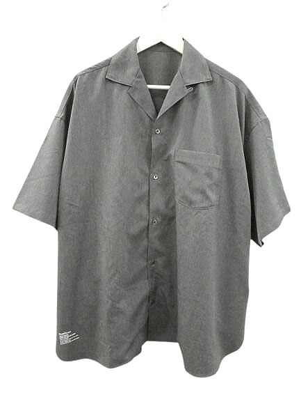 【中古】生新しい客あしらい FreshService COOLFIBER OPEN COLLAR S/S SHIRT FSC252-50025 開けっ広げ色つや ショートスリーブシャツ M 薄墨色 半袖 名取り草プルオーバー トップス メンズ 【ベクター 古着】 260420