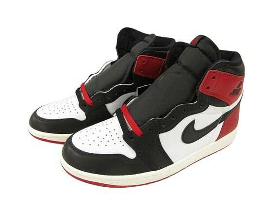 【中古】未当て嵌める品 ナイキ NIKE エアジョーダン 1 レトロ 御機嫌 黒いこと トゥ リイマジンド つま黒 スニーカー 25.5  AIR JORDAN 1 RETRO HIGH OG DZ5485-106 ☆AA★ メンズ 【ベクター 古着】 260423