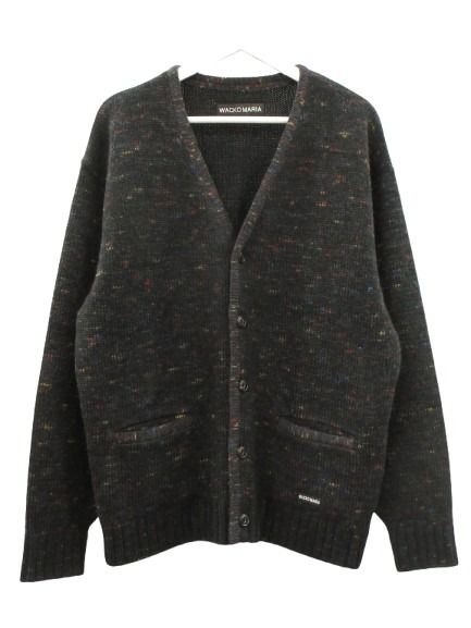 【中古】ワコマリア WACKO MARIA カスリ モヘア カーディガン ニット L ブラック 黒 KASURI MOHAIR CARDIGAN 2025AW トップス ☆AA★ メンズ 【ベクトル 古着】 260505｜ブランド古着の買取販売ベクトル