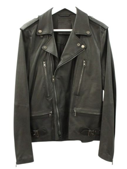 【中古】ロゥタス Rawtus Raw+ ライダースジャケット ゴートスキン 48 黒いこと 黒 やぎ革 アウター 厚地の外套 レディース 【ベクター 古着】 260514