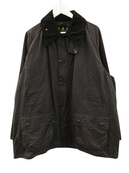 【中古】バブアー Barbour ビデイル BEDALE オイルドジャケット C46 ニュージーランド製 3ワラント 黒いこと 蝋涙綿織物 メンズ 【ベクター 古着】 260516