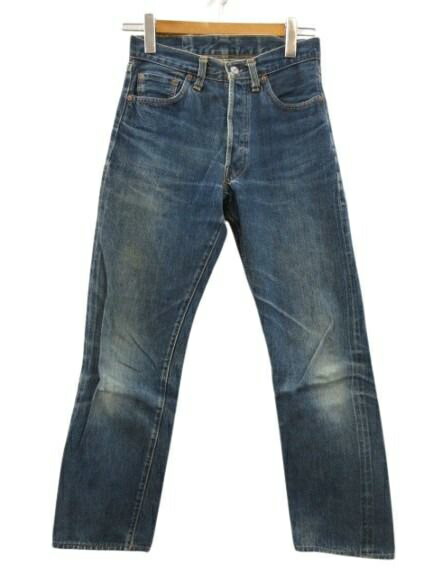 【中古】リーヴァイズジーンズ Levi\u0027s 90s バレンシア工業プラント製 501XX ジーンズズボン下 デニム USA製 刷り直す 青色 W29 メンズ 【ベクター 古着】 260524