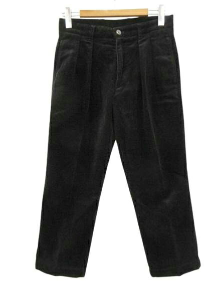 【中古】ベルナールザンス BERNARD ZINS ビームス BEAMS コール天ズボン下 2タック 黒いこと 黒 40 メンズ 【ベクター 古着】 260527