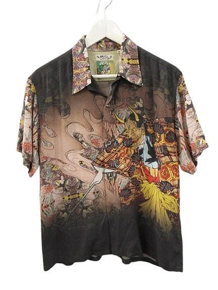 【中古】サンサーフ オリエント SUN SURF × 月岡芳年 特別～版 アロハシャツ M NEW STORY SS39532 ハワイアンプルオーバー メンズ 【ベクター 古着】 260528