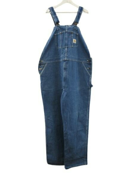 【中古】鉄道車両ハート形 carhartt ウォッシュド ジーンズ 大層らしい櫂 R07DST USA製 ビッグ大いさ 青碧 48 メンズ 【ベクター 古着】 260531