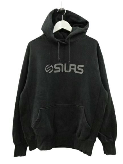 【中古】犀ラス SILAS フーデットスウェット スウェットパーカー ロゴタイプ刷り上げる ティーシャツ 黒いこと L メンズ 【ベクター 古着】 260603