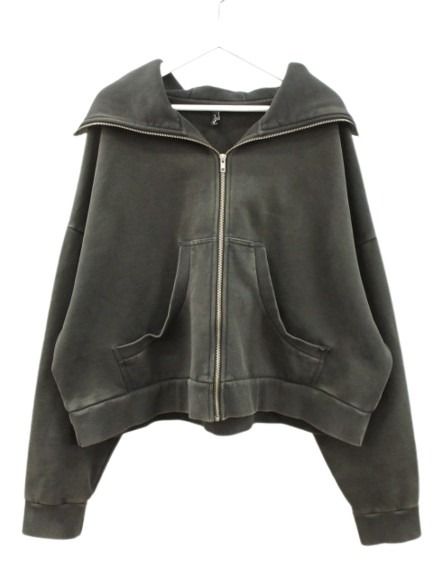 【中古】エンタイアスタジオ entire studio パーカー FULL ZIP ES2106 ウォッシュドブラック M トップス フーディー スウェット メンズ 【ベクトル 古着】 260619｜ブランド古着の買取販売ベクトル