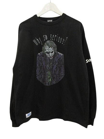 【中古】ショット SCHOTT ダークナイト ジョーカー ムービー Tシャツ L 長袖 ロンT ブラック 映画 メンズ 【ベクトル 古着】 260627｜ブランド古着の買取販売ベクトル 7,881円