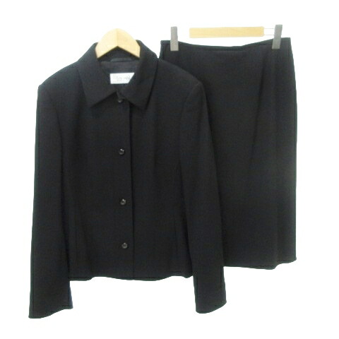 【中古】エスカーダ ESCADA Laurel ローレル スーツ セットアップ スカート シングル 薄手 36 約XSサイズ 黒 ブラック OKZ レディース 【ベクトル 古着】 240619