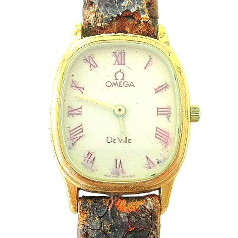 オメガ　デヴィル　腕時計　レディース　クオーツ　ビンテージ　20ｍｍ　ラウンド OMEGA オメガ DE VILLE デビル ラウンド ウォッチ 腕時計