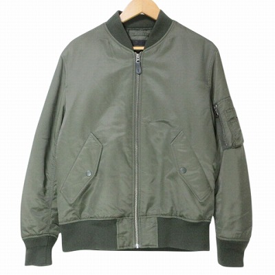 楽天市場】U□ユニクロ/UNIQLO MA-1 ブルゾンジャケット【XL】カーキ