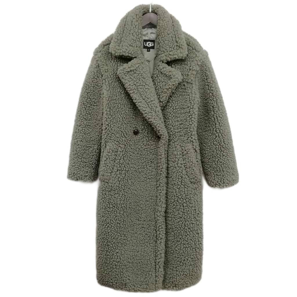 【中古】アグ オーストラリア連邦 UGG australia GERTRUDE LONG TEDDY COAT ガートルード ロング テディ 厚地の外套 カーキ XS レディース 【ベクター 古着】 260125