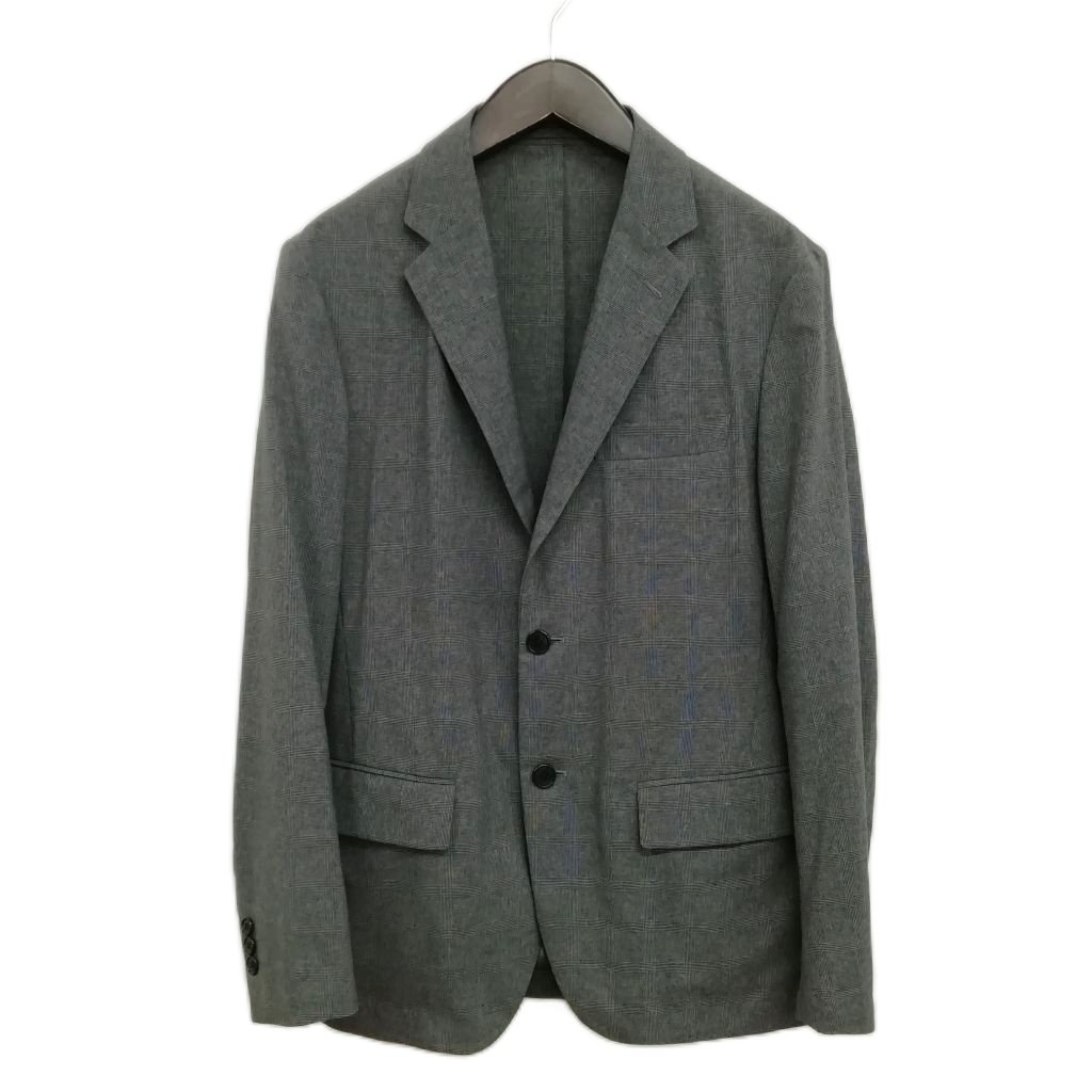 【中古】ユナイテッドアローズ UNITED ARROWS 1121-139-2148 グレンチェック シングル 2B ジャケット テーラード ブレザー 美品 M チャコール メンズ 【ベクトル 古着】 260127