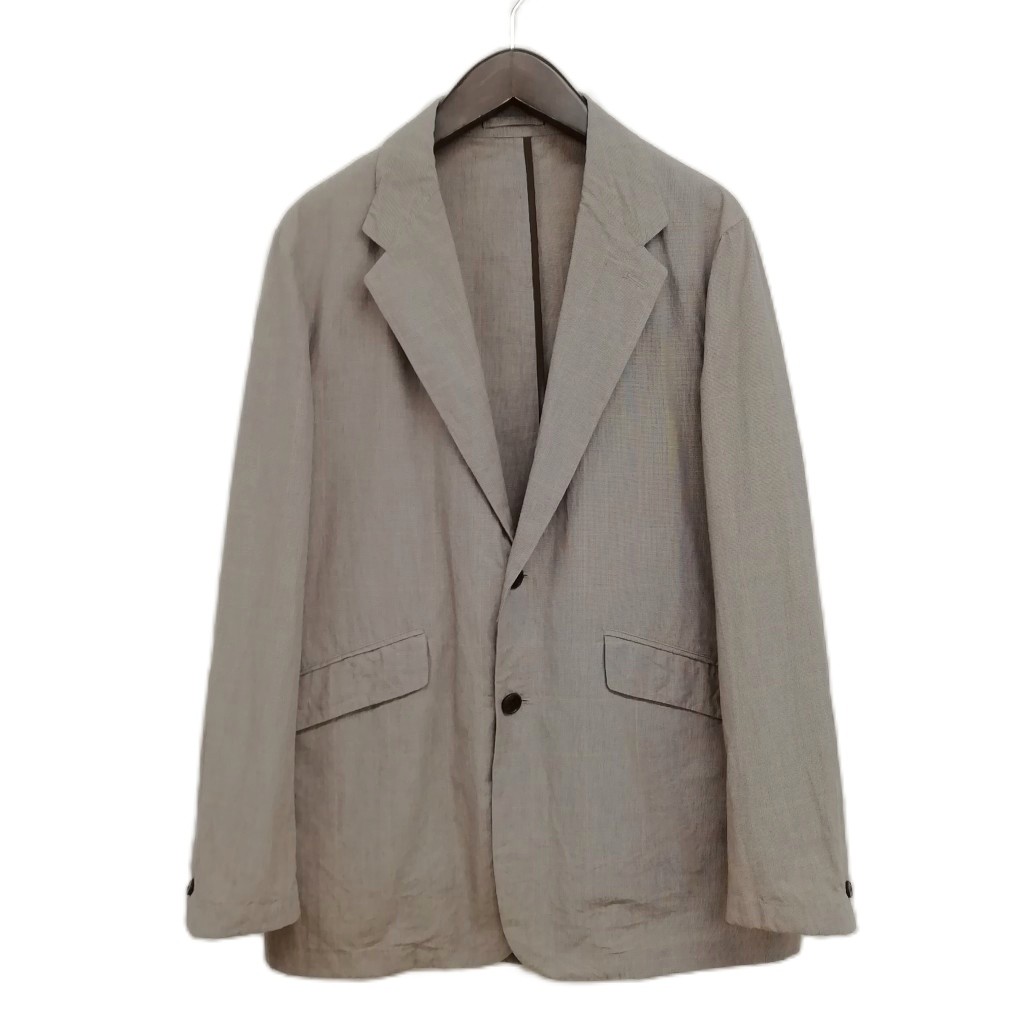 【中古】ユナイテッドアローズ UNITED ARROWS 1121-133-2175 チェック シングル 2B ジャケット テーラード ブレザー M ベージュ系 メンズ 【ベクトル 古着】 260127