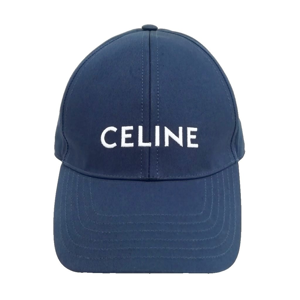【中古】セリーヌ CELINE 2AUA1969P ロゴタイプ 野球 旗がしら 綿織物 L 米国海軍 美品 メンズ レディース 【ベクター 古着】 260508