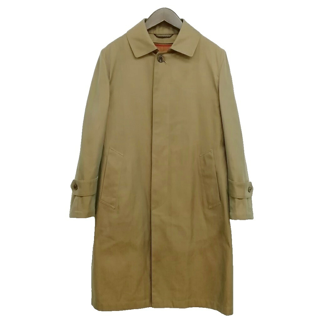 【中古】ポールスチュアート PAUL STUART Sanyo Sewing 70周年記念 ステンカラー コート ライナー付 S 玉虫 カーキ系 メンズ 【ベクトル 古着】 260622｜ブランド古着の買取販売ベクトル