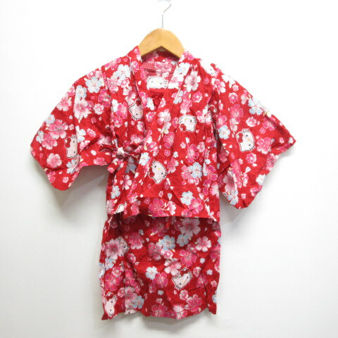 専用　新品　サンリオ　浴衣　ハローキティ　ピンク　フリーサイズ　花柄 pw-116237-99.jpg
