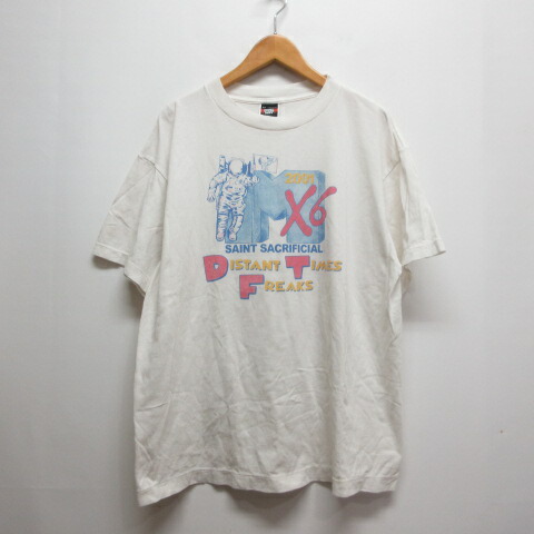 【中古】セントマイケル SAINTMICHAEL 25SS SW_SS TEE ASTRO 半袖 Tシャツ M ホワイト 白 SM-HR8-0000-C21 ヴィンテージ加工 日本製 ☆AA★ メンズ 【ベクトル 古着】 260414