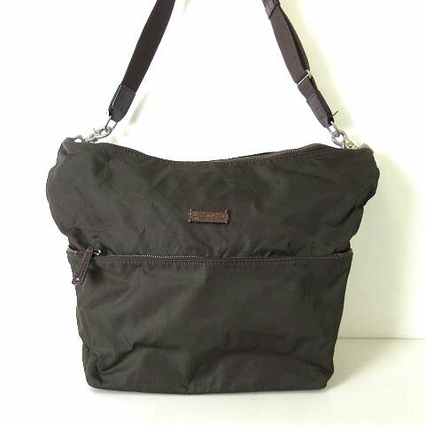 【中古】ダニエルアンドボブ ダニエル\u0026シリング Daniel\u0026Bob 御徒面子 2way ショルダーバッグ JASMINE ジャスミン ナイロン 本革 なめし革 カーキ赤銅色 うす暗い赤銅色 かばん 鞄 鞄 メンズ レディース