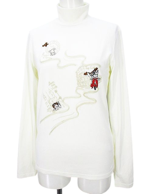 楽天市場】☆特価☆【超美品】ミエコウエサコ セーター 白×黒 重ね着風