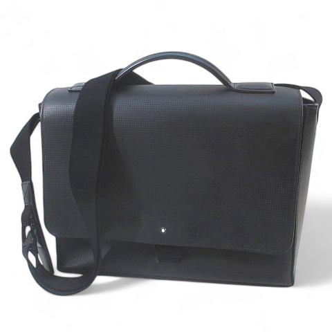 楽天市場】MONTBLANC モンブラン ブラック 黒 シルバー金具 レザー
