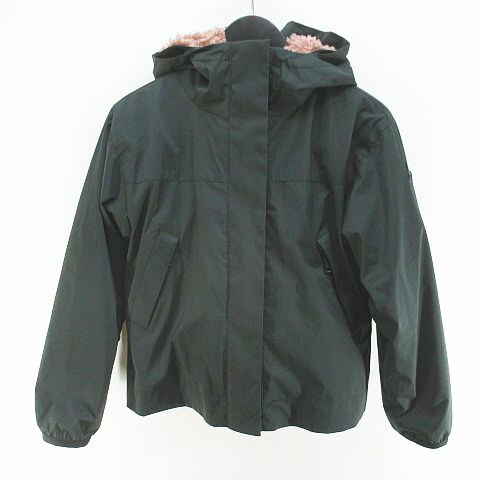 【中古】モンク軌跡 MONCLER 3WAY ベルナディン BERNARDINE ナイロン上衣 フリースジャケット 10/140 緑系 緑であること ジップアップ ロゴタイプ 紋章 ラインドライブ 裏地メッシュ キッズ 【ベクター 古着】 260306
