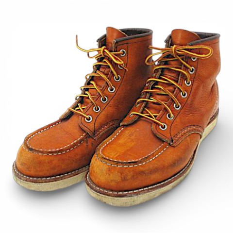 【中古】レッドウィング REDWING Moc Style No.875 6-inch Classic Moc 6in クラシックモック 7.5 赤銅色 茶系 なめし革 USA製 00875-3 メンズ 【ベクター 古着】 260314