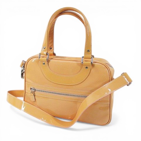 【中古】ジャックルコー JACQUES LE CORRE リスボン トートバッグ ハンド ショルダー 2WAY ベージュ エナメル フランス製 レディース 【ベクトル 古着】 260331｜ブランド古着の買取販売ベクトル