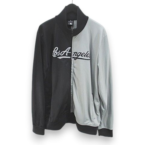 【中古】マルセロバーロン マルセロブロン MARCELO BURLON MLB コラボ Los Angeles トラックジャケット 黒系 ブラック 刺繍 ワッペン ジップアップ 裏起毛 ブルゾン メンズ 【ベクトル 古着】 260409|ブランド古着の買取販売ベクトル