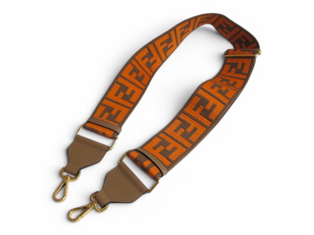 【中古】フェンディ FENDI ストラップユー ストラップ 布 オレンジ色  レディース 【ベクター 古着】 260528