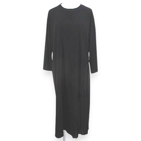 【中古】インゲボルグ INGEBORG 長袖 衣裳 ロング丈 黒系 黒いこと 筋目 ロゴタイプ 刺しゅう 傍え三尺帯 裏地 レディース 【ベクター 古着】 260604